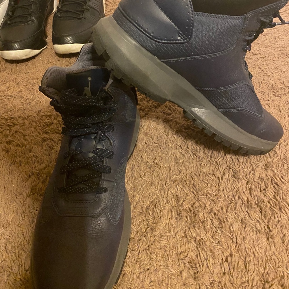 Air Jordan Navy Blue Winterized Boots